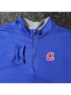 '47 Atlanta Braves ¼ Zip Performance Stretch Pullover Golf Preppy Game Mens XL